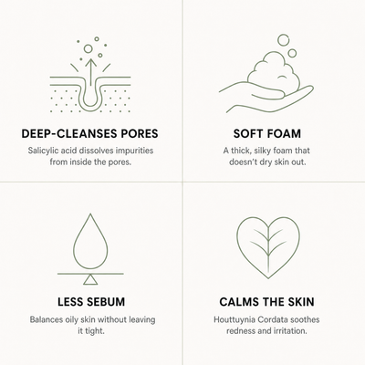 Heartleaf Deep Cleansing Foam with Salicylic Acid — image 04